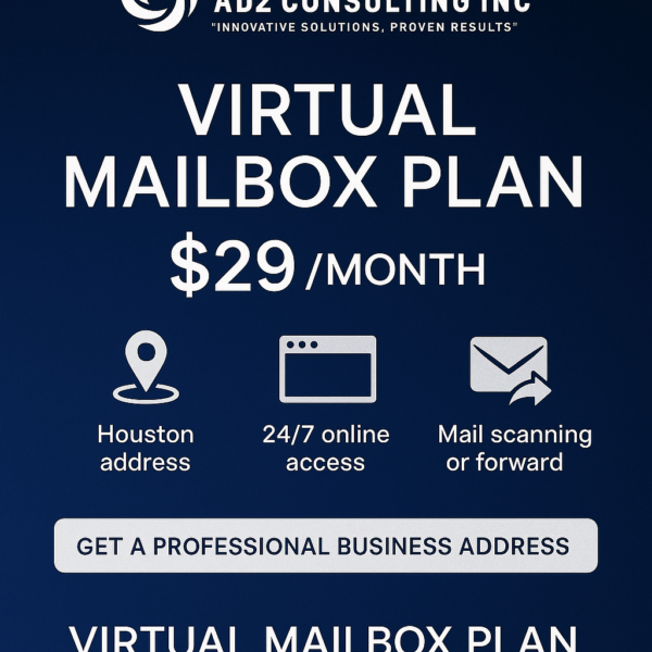 Virtual Mailbox Plan - $29/month