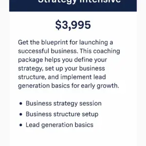 Tier 1: Foundation Strategy Intensive