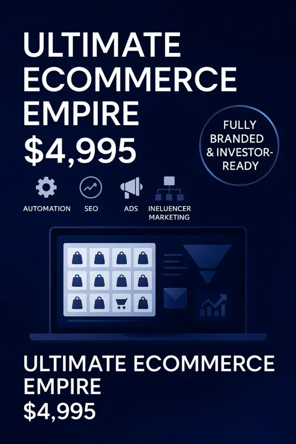 Done-For-You | ECommerce Shopify Storefront | Ultimate ECommerce Empire - $4995